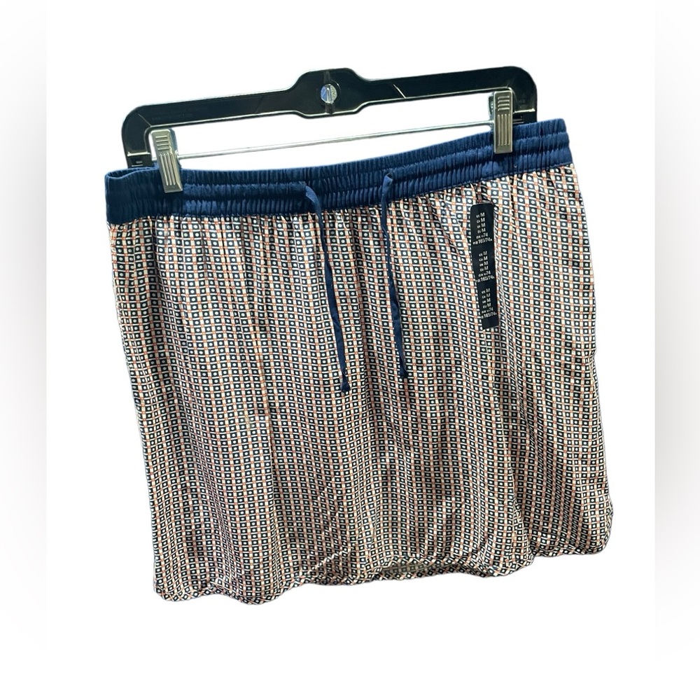 Gap White‎ Navy Blue Coral Pattern drawstring waist